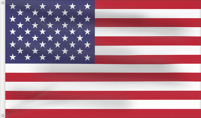 Flag, with two metal eyelets and reinforced hoist: United States Minor Outlying Islands