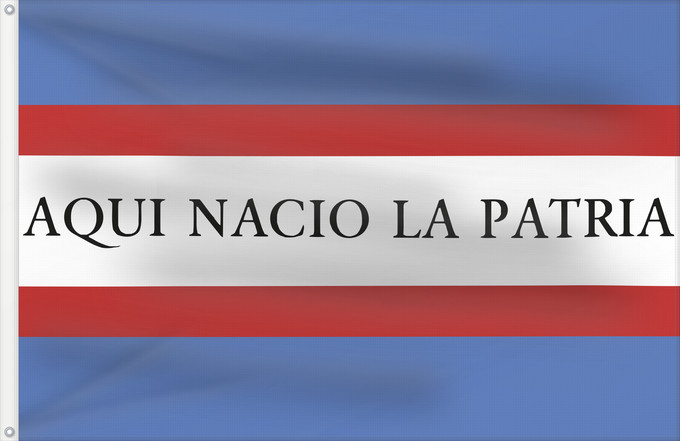 Drapeau, avec deux œillets métalliques et guindant renforcé : Soriano Department Soriano département de Soriano