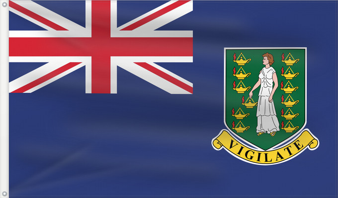 Flag, with two metal eyelets and reinforced hoist: British Virgin Islands	Virgin Islands, British	Vierges britanniques !Îles Vierges britanniques	Islas Vírgenes Británicas	Britische Jungferninseln	Isole Vergini Britanniche