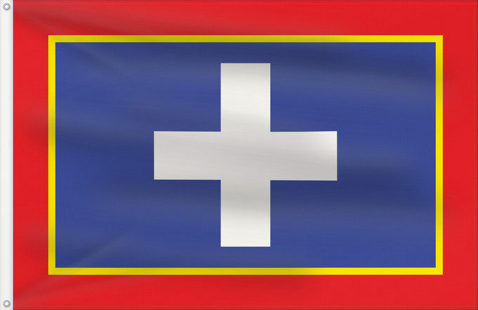 Drapeau, avec deux œillets métalliques et guindant renforcé : D Àtica Supposed flag of Central Greece & Attica Attique (supposé) Ática (supuesto) Attika (vermutet) Attica (presunto)