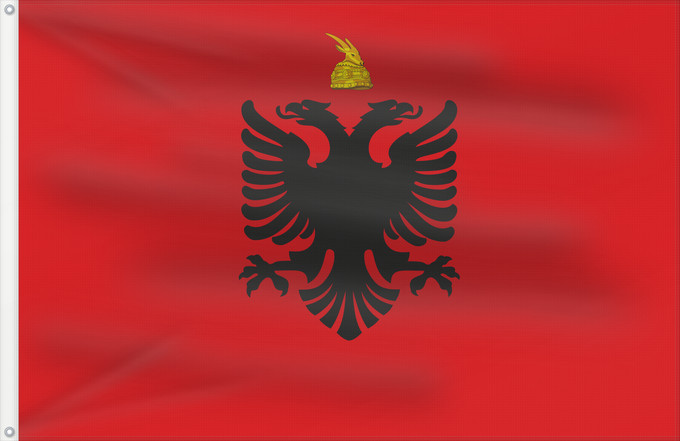 Drapeau, avec deux œillets métalliques et guindant renforcé : Albania 1934–1939 Albania (1934-1939) Albanie (1934-1939) Albanien (1934-1939) Kingdom of Albania 1928-1939