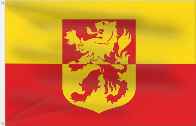 Drapeau, avec deux œillets métalliques et guindant renforcé : Alblasserdam vlag	Gemeente Alblasserdam, Zuid-Holland