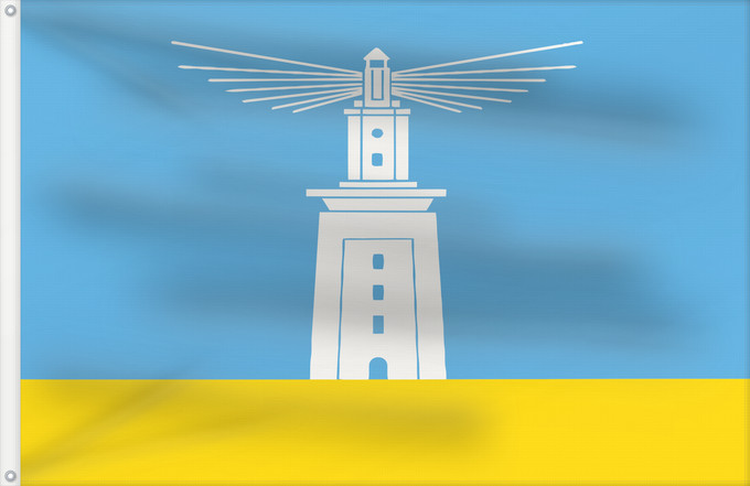 Drapeau, avec deux œillets métalliques et guindant renforcé : Alexandria	Governorate of Alexandria  not of the town , Egypt	Gouvernorat d'Alexandrie	Gobernación de Alejandría	Gouvernements Alexandria  nicht der Stadt	Governatorato di Alessandria	علم محافظة الإسكندرية بمصر