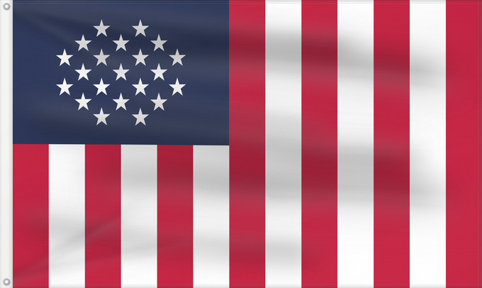 Flag, with two metal eyelets and reinforced hoist: Allied States of America  Jericho	Allied States of America (Jericho)	États alliés d'Amérique (Jericho)	Estados Aliados de América (Jericho)	Alliierte Staaten von Amerika (Jericho)	Stati Alleati d'America (Gerico)	Allied States of America  from the TV seri