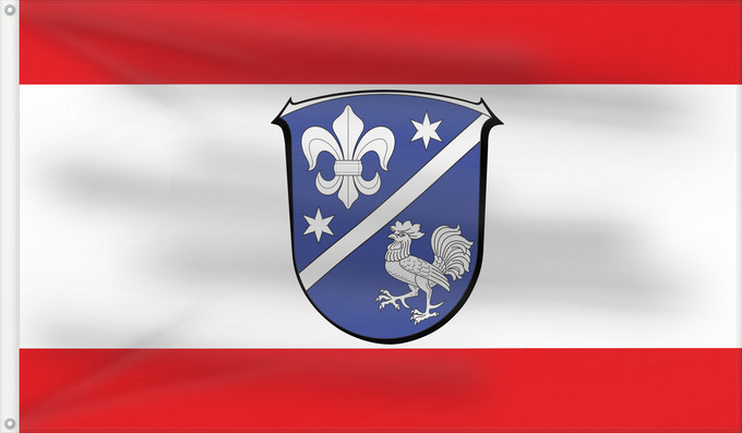 Drapeau, avec deux œillets métalliques et guindant renforcé : Alsbach-Hähnlein	Unofficiall Flag of the municipality Alsbach-Hähnlein	Inoffizielle Flagge der Gemeinde Alsbach-Hähnlein
