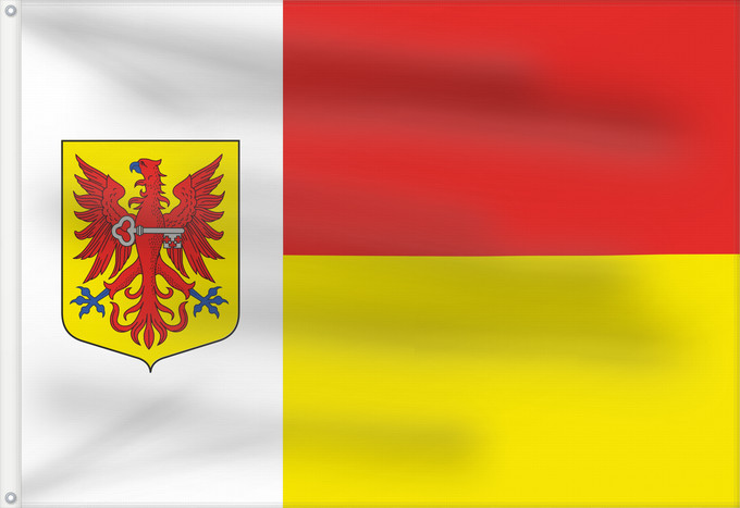 Drapeau, avec deux œillets métalliques et guindant renforcé : Apeldoorn vlag	Apeldoorn  Netherlands