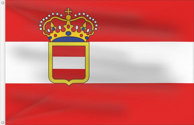Drapeau, avec deux œillets métalliques et guindant renforcé : Archduchy of Austria  1894 - 1918	This W3C-unspecified vector image was created with Inkscape	Archiduché d'Autriche (1894-1918)	Archiducado de Austria (1894-1918)	Erzherzogtum Österreich (1894-1918)	Arciducato d'Austria (1894-1918)
