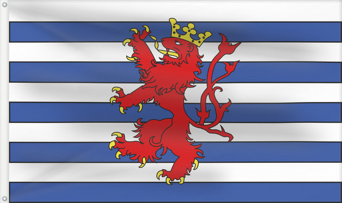 Drapeau, avec deux œillets métalliques et guindant renforcé : Arelerland	Logo - Flag from the Arelerland  Belgian region around Arlon	Un Logo sous forme de drapeau pour l Arelerland  Pays d Arlon