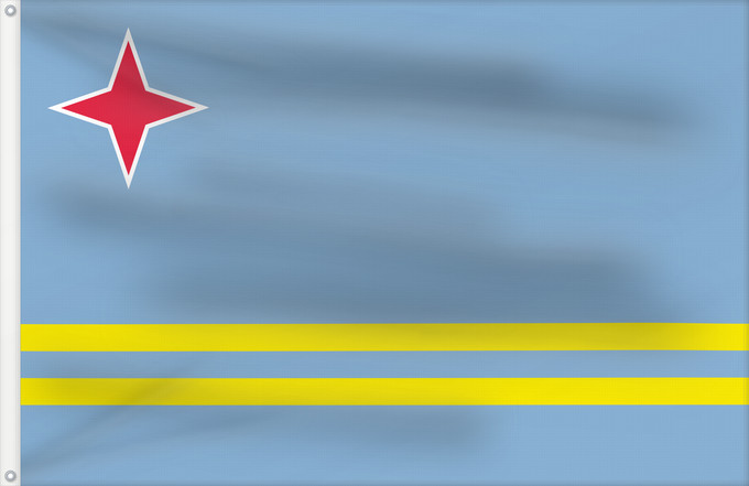 Drapeau, avec deux œillets métalliques et guindant renforcé : Aruba  alternative	Aruba (alternative)	Aruba (alternativa)	Aruba (alternativ)	Aruba