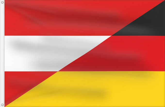 Drapeau, avec deux œillets métalliques et guindant renforcé : Austria and Germany	Hybrid of File Flag of Austria	Autriche et Allemagne (hybride)	Austria y Alemania (híbrido)	Österreich und Deutschland (Hybrid)	Immagine ibrida di File Flag of Austria