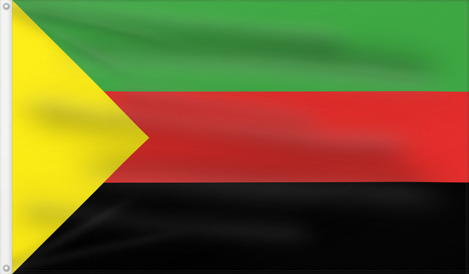 Drapeau, avec deux œillets métalliques et guindant renforcé : L Azawad Azawad Asenǧaq azawadi