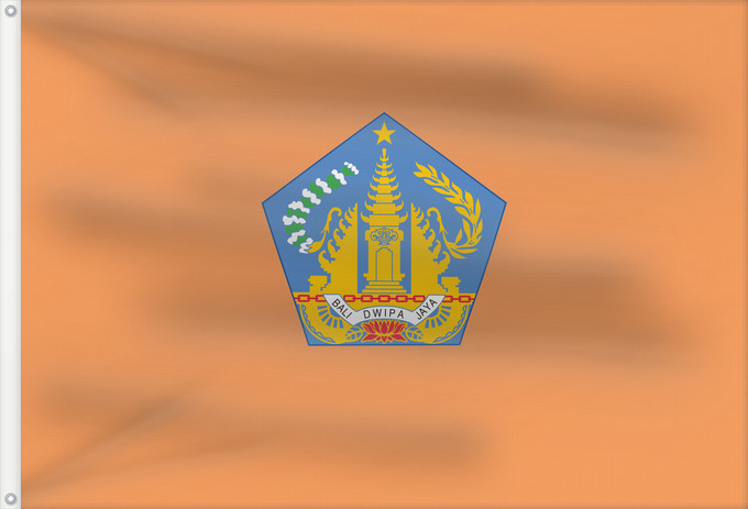 Drapeau, avec deux œillets métalliques et guindant renforcé : Bali	Bali, See legal regulation about the