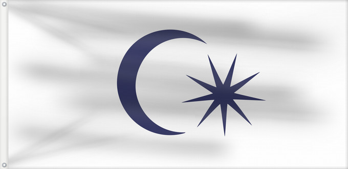 Drapeau, avec deux œillets métalliques et guindant renforcé : BenderaSultanJohor	Standard of the Sultan of Johor, Malaysia	Étendard du Sultan de Johor	Estandarte del Sultán de Johor	Standarte des Sultans von Johor	Stendardo del Sultano di Johor