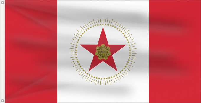 Drapeau, avec deux œillets métalliques et guindant renforcé : Birmingham, Alabama En Birmingham, Alabama