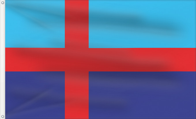 Drapeau, avec deux œillets métalliques et guindant renforcé : Bohuslän	Bohuslän county of Sweden	Det svenska landskapet Bohusläns inofficiella