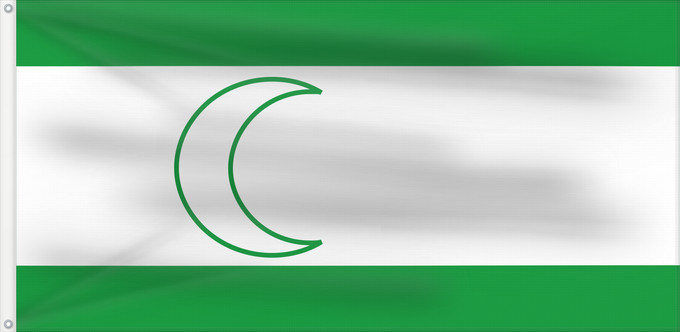 Drapeau, avec deux œillets métalliques et guindant renforcé : Bosniak	The national flag of the Bosniaks	Drapeau bosniaque	Bandera bosniaca	Bosniakische Flagge	Bandiera bosniaca	Bošnjaka / Застава Босњака