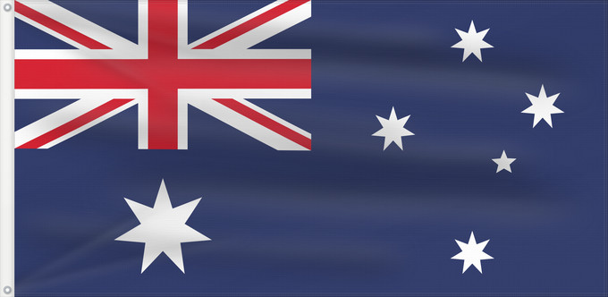 Drapeau, avec deux œillets métalliques et guindant renforcé : British Australia	イギリス領オーストラリアの旗	英属澳大利亚的旗帜