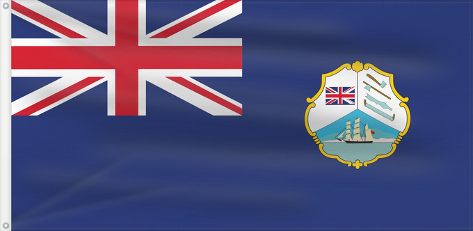 Drapeau, avec deux œillets métalliques et guindant renforcé : British Honduras  1919–1981	British Honduras	Honduras britannique (1919–1981)	Honduras Británica (1919–1981)	Britisch-Honduras (1919–1981)	Honduras britannica (1919–1981)