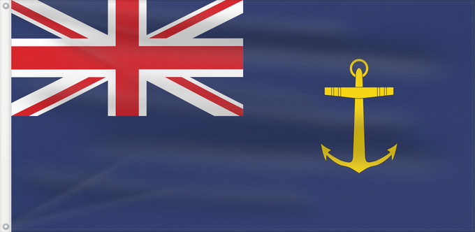 Drapeau, avec deux œillets métalliques et guindant renforcé : British Royal Fleet Auxiliary Ensign