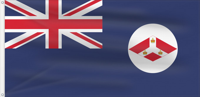 Drapeau, avec deux œillets métalliques et guindant renforcé : British Straits Settlements  1904–1925	British Straits Settlements  1904-1925	Établissements des détroits britanniques (1904-1925)	Establecimientos Británicos de los Estrechos (1904-1925)	Britische Straits Settlements (1904-1925)	Stretti Britannici (1904-