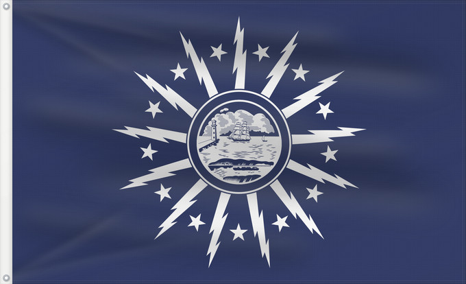 Flag, with two metal eyelets and reinforced hoist: Buffalo, New York Búfalo, Nueva York En Buffalo, New York