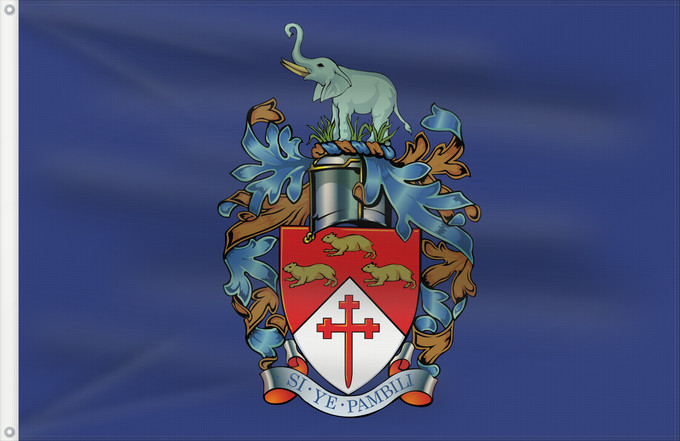 Drapeau, avec deux œillets métalliques et guindant renforcé : Bulawayo	District of Bulawayo in Zimbabwe