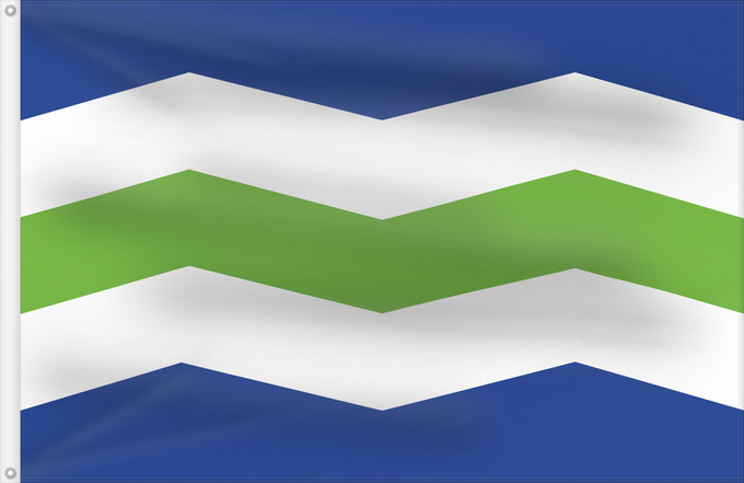 Drapeau, avec deux œillets métalliques et guindant renforcé : Burlington, Vermont