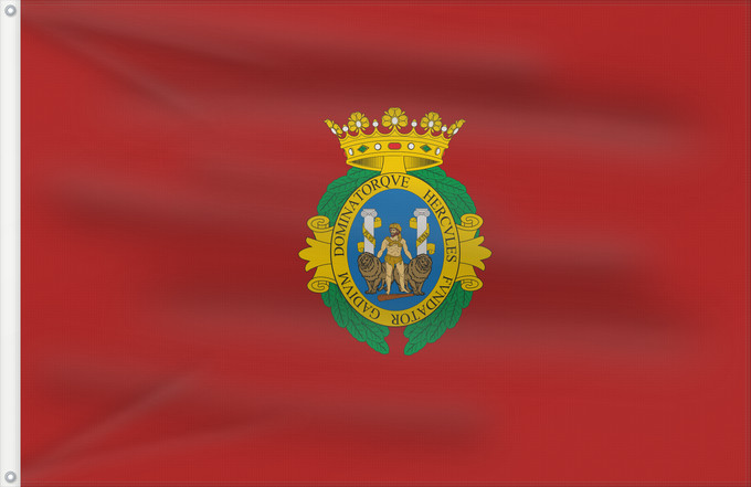 Drapeau, avec deux œillets métalliques et guindant renforcé : Cádiz City of Cádiz, Spain Ciudad de Cádiz, España