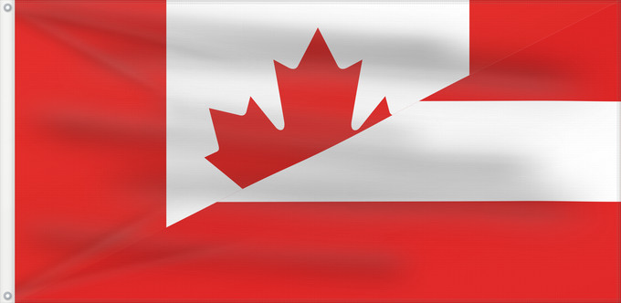Drapeau, avec deux œillets métalliques et guindant renforcé : Canada and Austria	Canada and Austria (hybrid)	Canada et Autriche (hybride)	Canadá y Austria (híbrido)	Kanada und Österreich (Hybrid)	Canada e Austria (ibrido)	Hybrid of File Flag of Canada