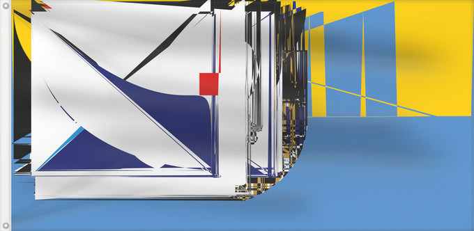 Drapeau, avec deux œillets métalliques et guindant renforcé : Capljina	Čapljina	Čapljine