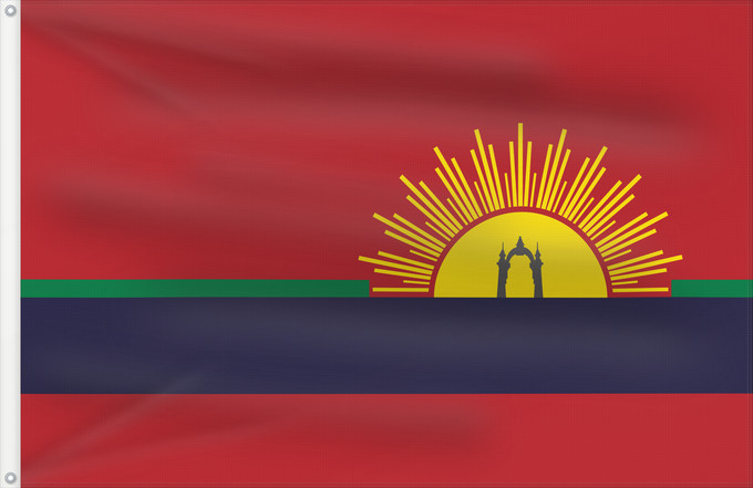 Drapeau, avec deux œillets métalliques et guindant renforcé : Carabobo State État de Carabobo Estado Carabobo Bundesstaat Carabobo Stato di Carabobo