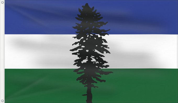 Flag, with two metal eyelets and reinforced hoist: Cascadia