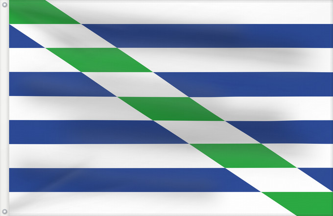 Drapeau, avec deux œillets métalliques et guindant renforcé : Cataño, Puerto Rico Cataño municipality of Puerto Rico - the colours Cataño