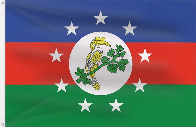 Drapeau, avec deux œillets métalliques et guindant renforcé : Chin State	État Chin	Estado Chin	Chin-Staates	Stato Chin