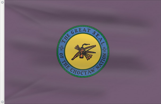 Flag, with two metal eyelets and reinforced hoist: Choctaw	Choctaw Nation