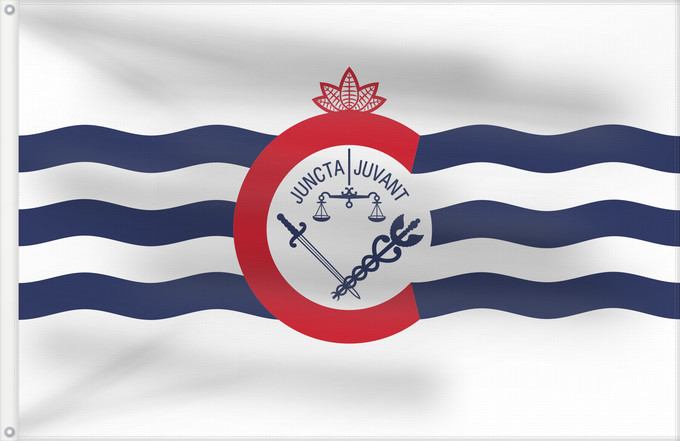 Drapeau, avec deux œillets métalliques et guindant renforcé : Cincinnati, Ohio	Cincinnati	Cincinnatopolis, Ohium