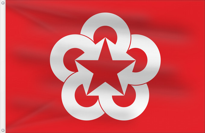 Drapeau, avec deux œillets métalliques et guindant renforcé : Comecon	Unofficial project of Emblem of Council for Mutual Economic Assistance  Comecon / COMECON / CMEA / CAME	Conseil d'assistance économique mutuelle (Comecon) (projet non officiel)	Consejo de Ayuda Mutua Económica (Comecon) (proyecto no oficial)	Rat f