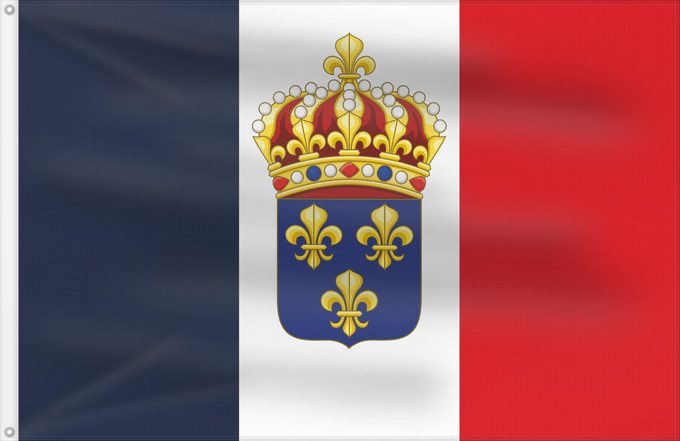 Drapeau, avec deux œillets métalliques et guindant renforcé : Constitutional Kingdom of France proposed Constitutional Kingdom of France As proposed as a compromise by Henri