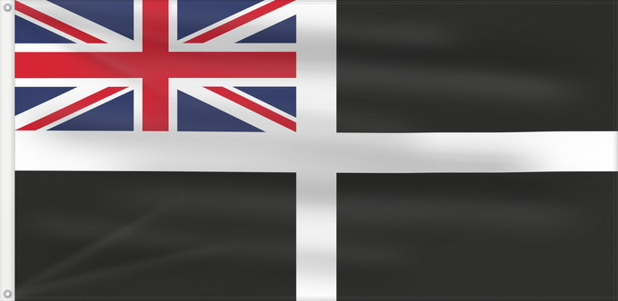 Drapeau, avec deux œillets métalliques et guindant renforcé : Cornish Ensign