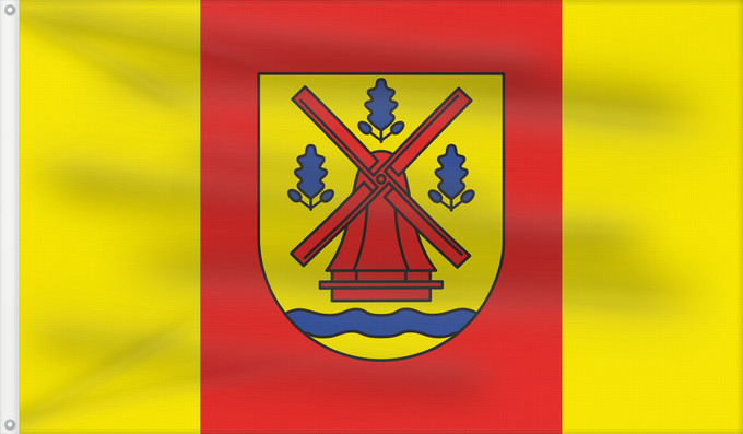 Drapeau, avec deux œillets métalliques et guindant renforcé : Dabel	Gemeinde Dabel