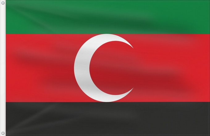 Drapeau, avec deux œillets métalliques et guindant renforcé : Darfur	Darfur Liberation Front, Sudan	Front de libération du Darfour, Soudan	Frente de Liberación de Darfur, Sudán	Darfur-Befreiungsfront, Sudan	Front d Alliberament Darfur, Sudan