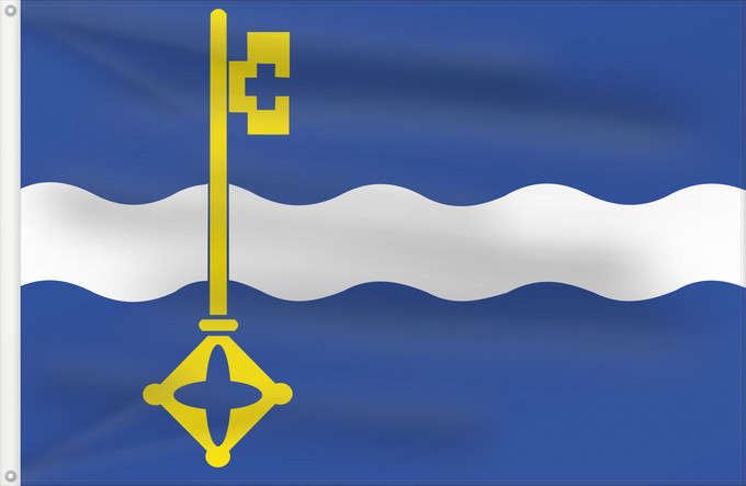 Drapeau, avec deux œillets métalliques et guindant renforcé : De Marne vlag De Marne, Netherlands