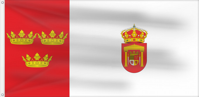 Drapeau, avec deux œillets métalliques et guindant renforcé : Diego del Carpio	Rectangular