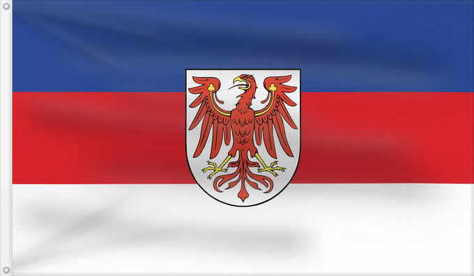 Drapeau, avec deux œillets métalliques et guindant renforcé : Dolnoserbski