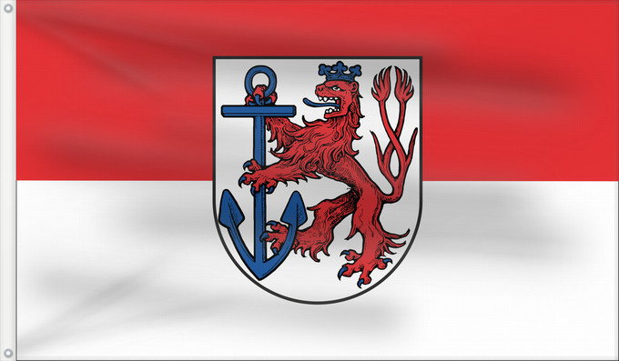 Drapeau, avec deux œillets métalliques et guindant renforcé : Duesseldorf City of Düsseldorf Ville de Düsseldorf Düsseldorf Stadt Düsseldorf Beschreibung des Wappens Die Hauptsatzung der Stadt Düsseldorf gibt keine Auskunft über Wappen und Flagge