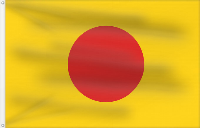 Drapeau, avec deux œillets métalliques et guindant renforcé : Early Nguyen Dynasty