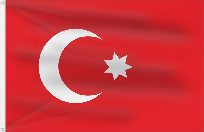 Drapeau, avec deux œillets métalliques et guindant renforcé : Ottoman Empire  also used in Egypt	Ottoman Empire	Empire ottoman (également utilisé en Égypte)	Imperio Otomano (también usado en Egipto)	Osmanisches Reich (auch in Ägypten verwendet)	Impero ottomano (utilizzato anche in Egitto)	علم مصر في القرن التاسع عشر