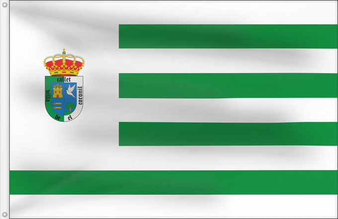 Drapeau, avec deux œillets métalliques et guindant renforcé : El Coronil Sevilla El Coronil, Seville, Spain El Coronil El Coronil, Sevilla, España.