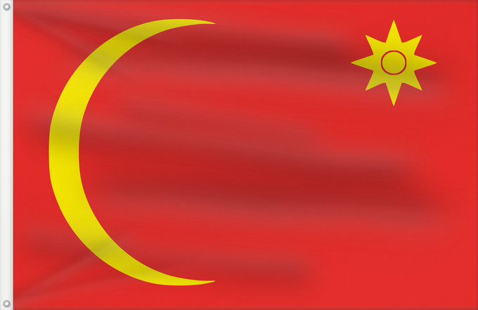 Drapeau, avec deux œillets métalliques et guindant renforcé : Emirate of Ha il  1835 - 1920	Emirate of Ha il, 1835 - 1920	Émirat de Ha'il (1835-1920)	Emirato de Ha'il (1835-1920)	Emirat von Ha'il (1835-1920)	Emirato di Ha'il (1835-1920)
