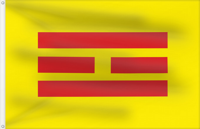 Drapeau, avec deux œillets métalliques et guindant renforcé : Empire of Vietnam 1945 Empire of Vietnam D Empire du Viêt Nam de 12 Juin à 30 Août, 1945 Imperio de Vietnam (1945) Kaiserreich Vietnam (1945) Impero del Vietnam (1945) Cờ quẻ Ly của Đế quốc Việt Nam